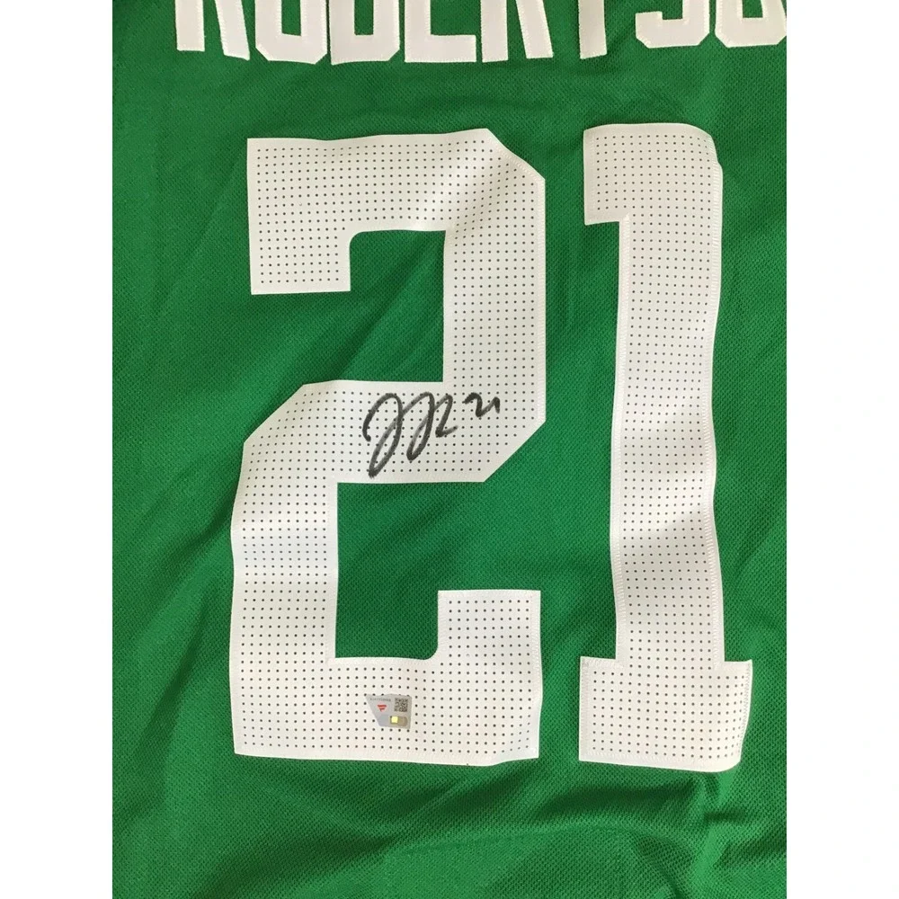 Adidas Victory Green Dallas Stars Robertson #21 Signed Authentic Jersey Size 52